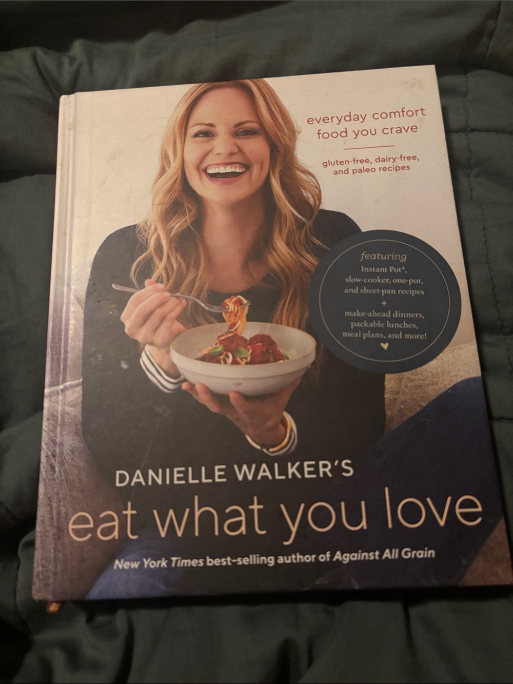 's Eat What You Love - White & Navy Cookbook
